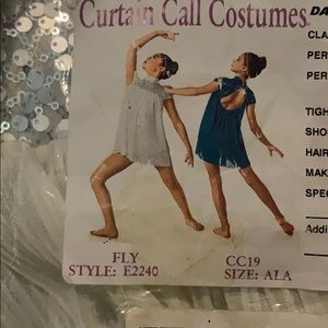 White flowing dance costume